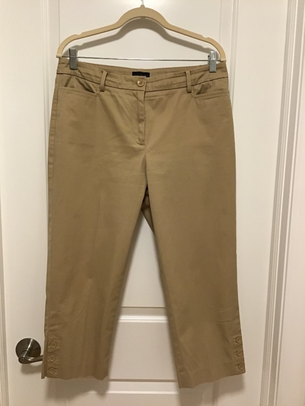 Talbots Tan Perfect Skimmer Cropped Pants - Size 10